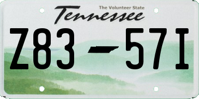 TN license plate Z8357I