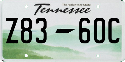 TN license plate Z8360C