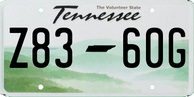 TN license plate Z8360G