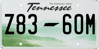 TN license plate Z8360M