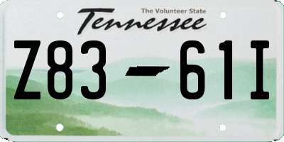 TN license plate Z8361I