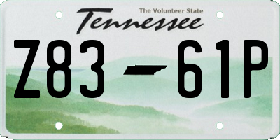 TN license plate Z8361P