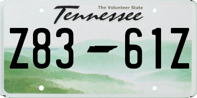 TN license plate Z8361Z