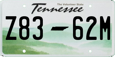 TN license plate Z8362M