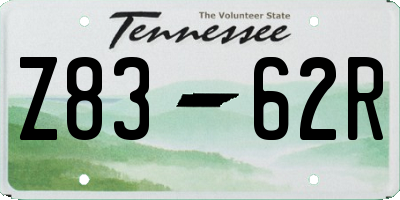 TN license plate Z8362R