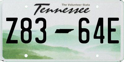 TN license plate Z8364E