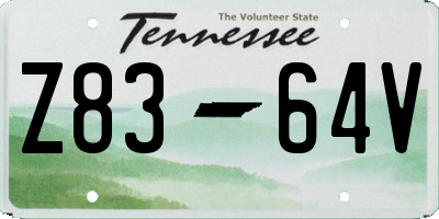 TN license plate Z8364V