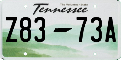 TN license plate Z8373A