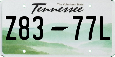TN license plate Z8377L