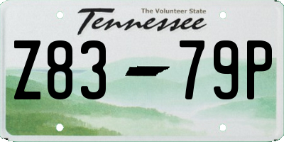 TN license plate Z8379P