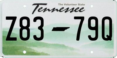 TN license plate Z8379Q