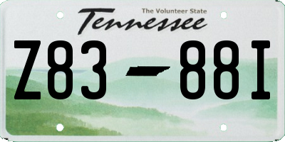 TN license plate Z8388I