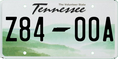 TN license plate Z8400A