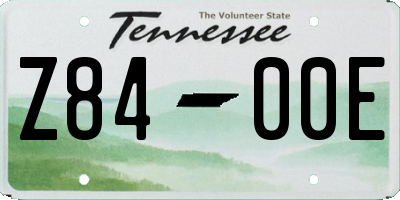 TN license plate Z8400E