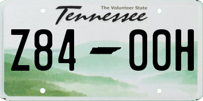 TN license plate Z8400H