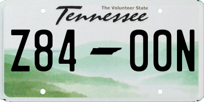 TN license plate Z8400N