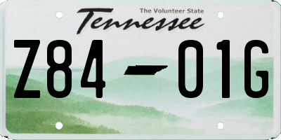 TN license plate Z8401G