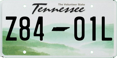 TN license plate Z8401L