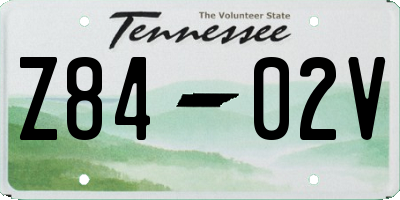 TN license plate Z8402V