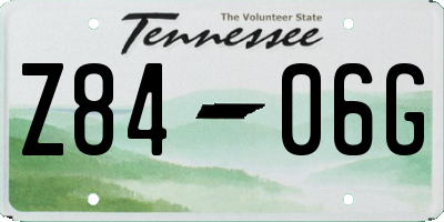 TN license plate Z8406G