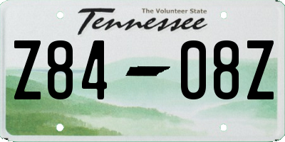 TN license plate Z8408Z