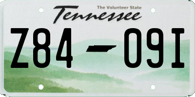 TN license plate Z8409I