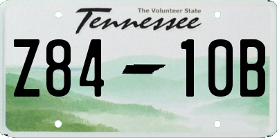 TN license plate Z8410B