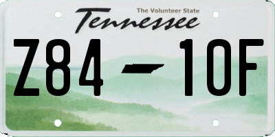 TN license plate Z8410F