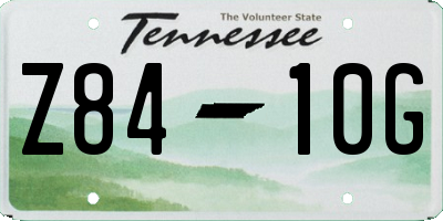 TN license plate Z8410G