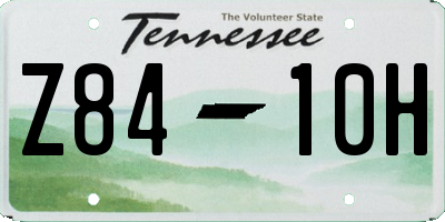 TN license plate Z8410H