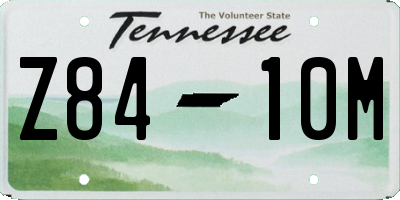 TN license plate Z8410M