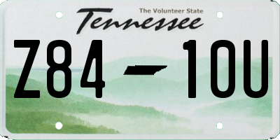 TN license plate Z8410U