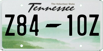 TN license plate Z8410Z