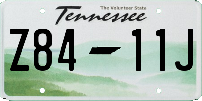 TN license plate Z8411J