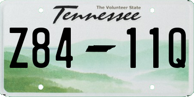 TN license plate Z8411Q