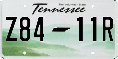 TN license plate Z8411R