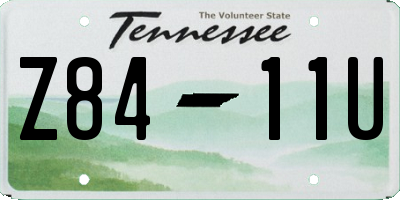 TN license plate Z8411U