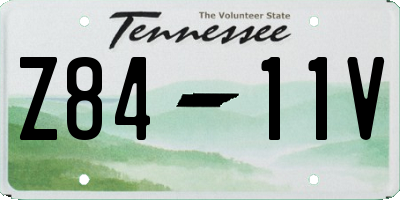 TN license plate Z8411V