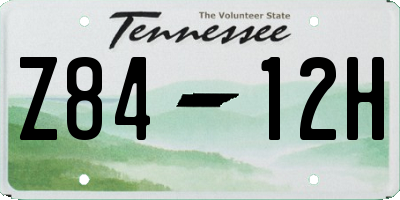 TN license plate Z8412H