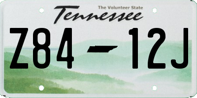 TN license plate Z8412J