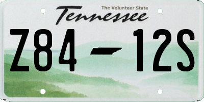 TN license plate Z8412S