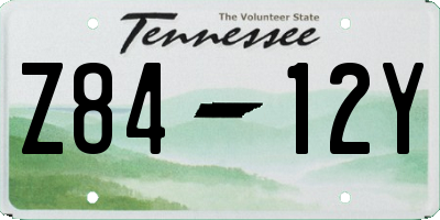 TN license plate Z8412Y