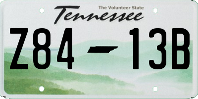 TN license plate Z8413B