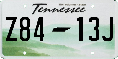 TN license plate Z8413J