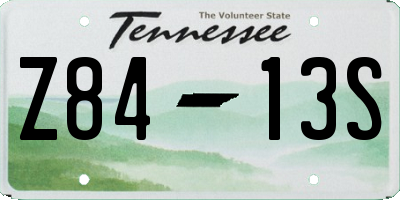 TN license plate Z8413S