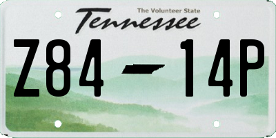 TN license plate Z8414P