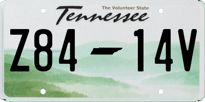 TN license plate Z8414V