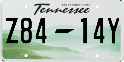 TN license plate Z8414Y