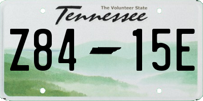 TN license plate Z8415E