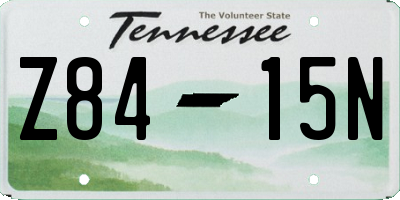 TN license plate Z8415N